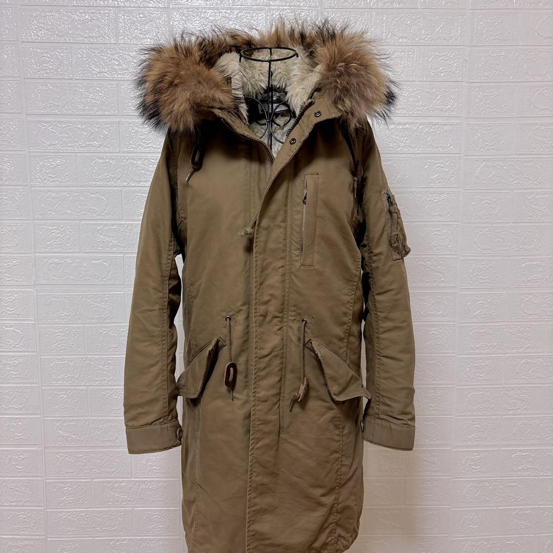 極美品 AMERICAN RAG CIE モッズコート カーキ ライナー付き S