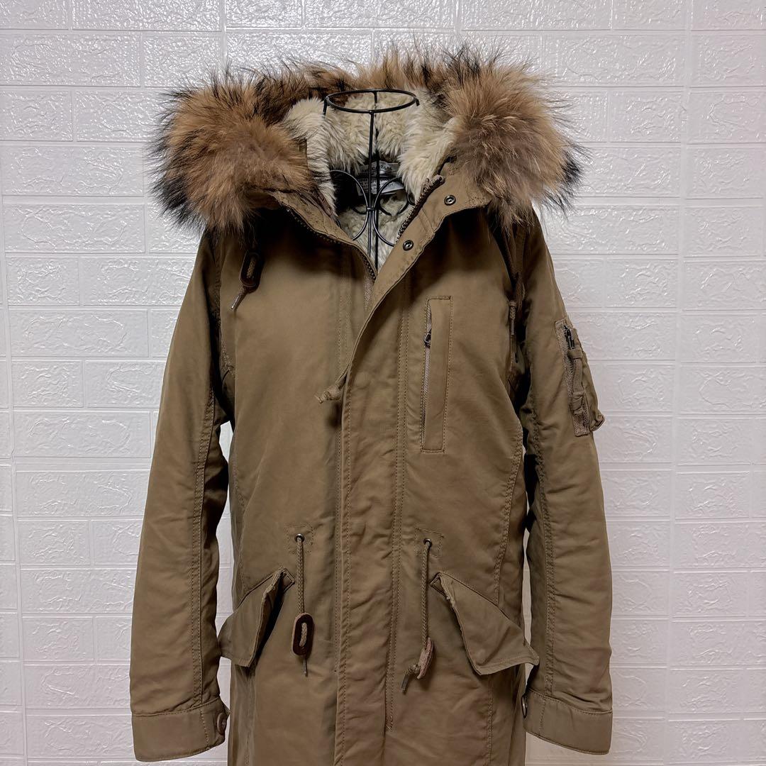 極美品 AMERICAN RAG CIE モッズコート カーキ ライナー付き S