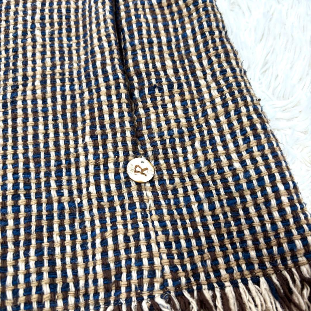 45R フォーティーファイブアール ツイードジャケット フリンジ ベージュ