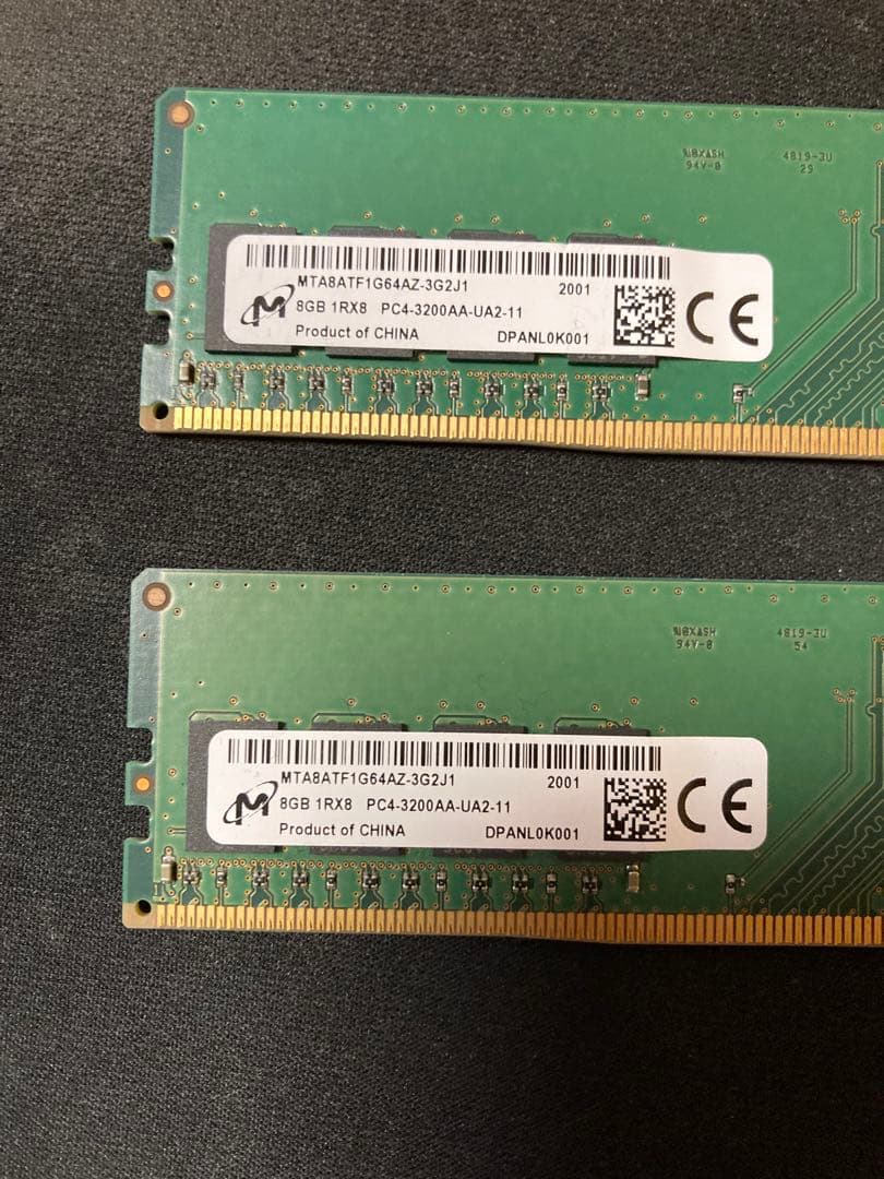メモリ Micron DDR4 3200mhz 16GB