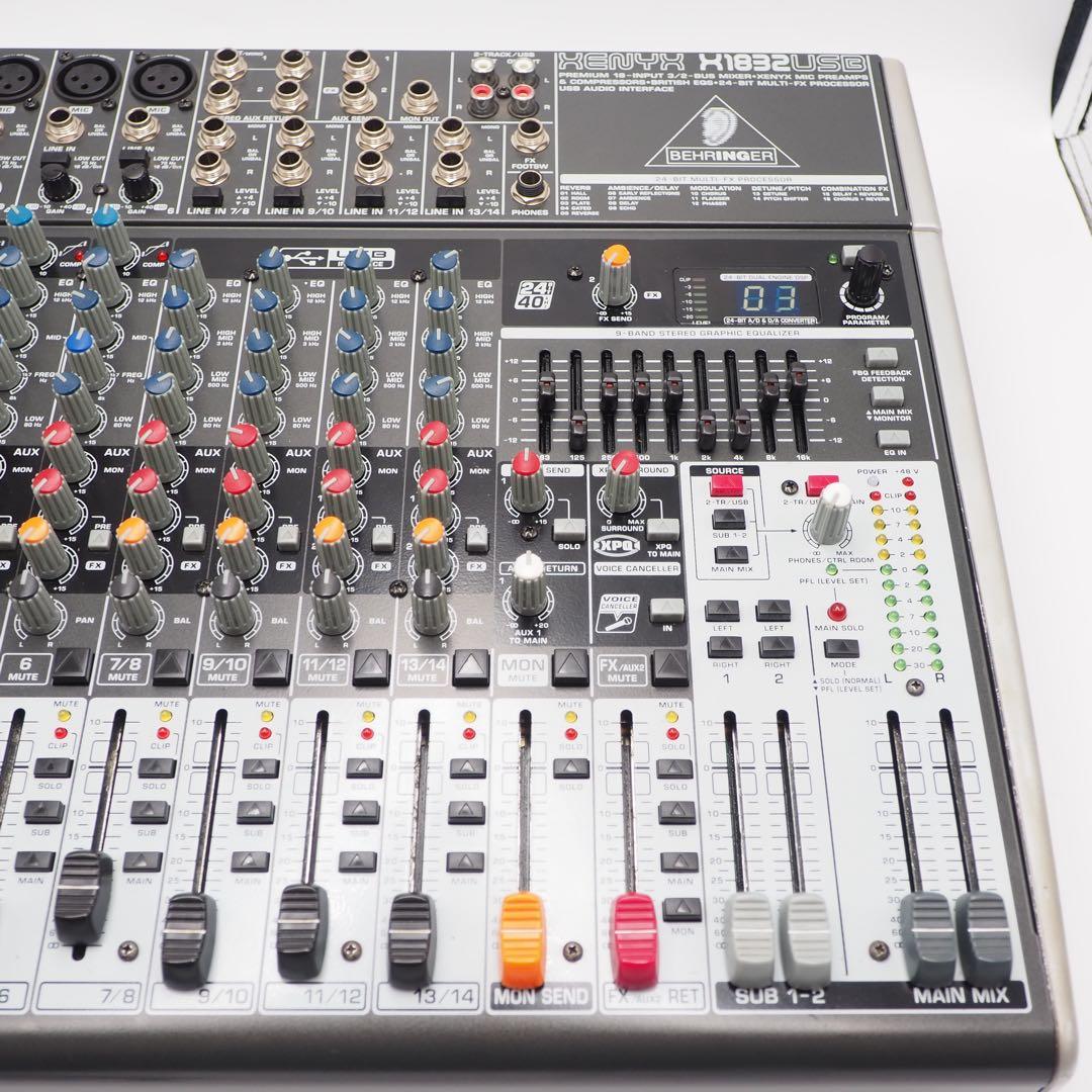 BEHRINGER XENYX X1832USB アナログミキサー 音出し確認済