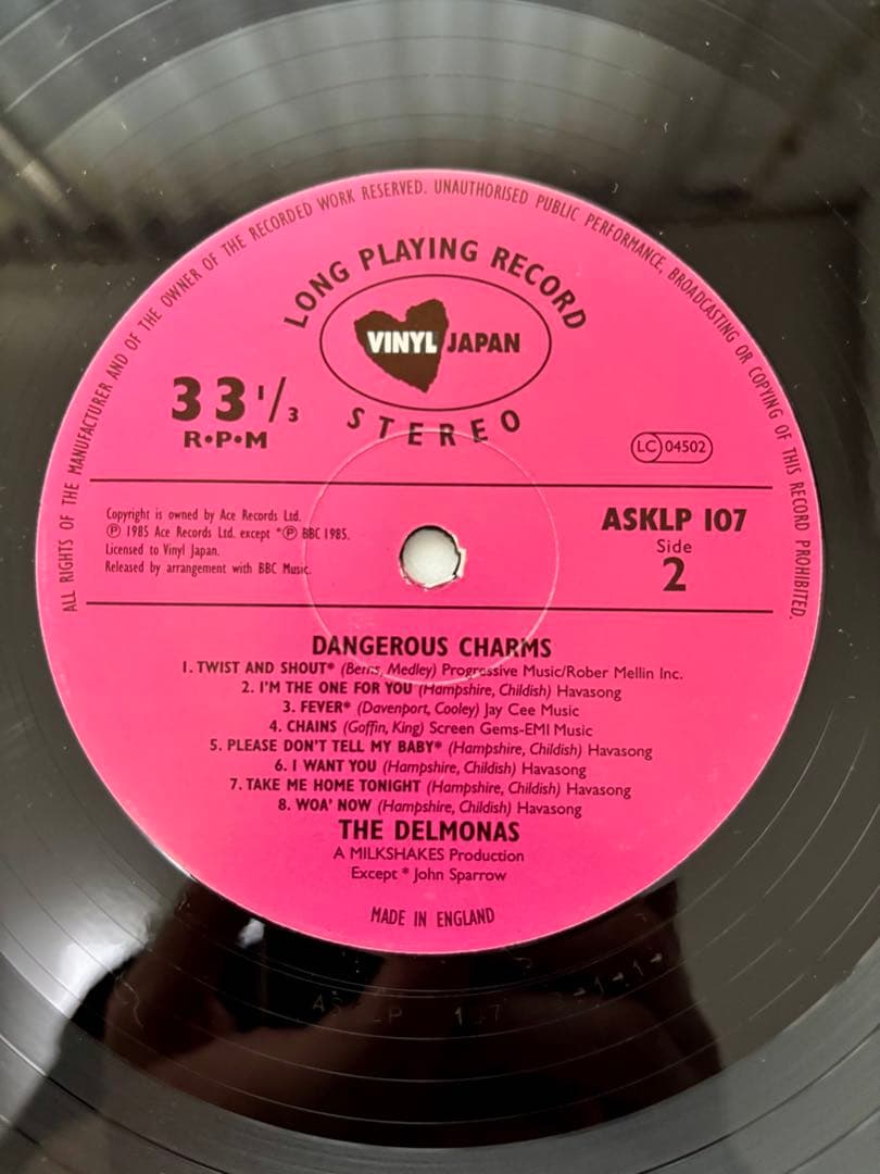 【レア盤】The Delmonas Dangerous Charms LP
