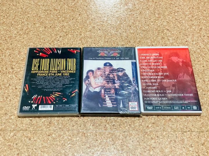 GUNS N' ROSES ガンズアンドローゼズ DVD3枚セット 貴重版 ja