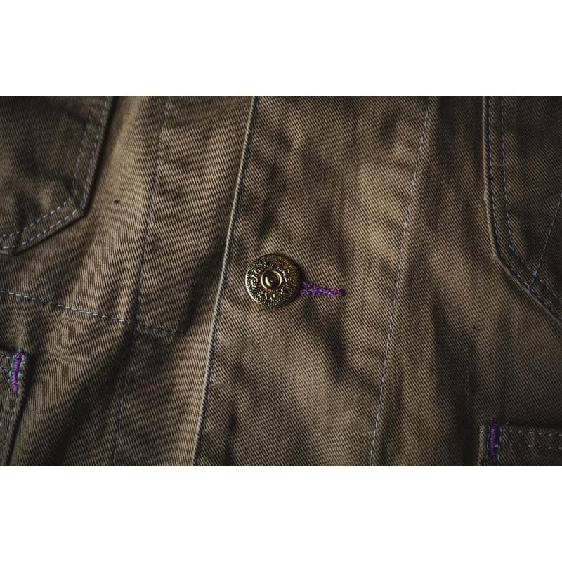 40★TCB jeans Cat Head Jacket Khaki Drill