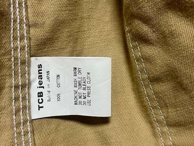 40★TCB jeans Cat Head Jacket Khaki Drill