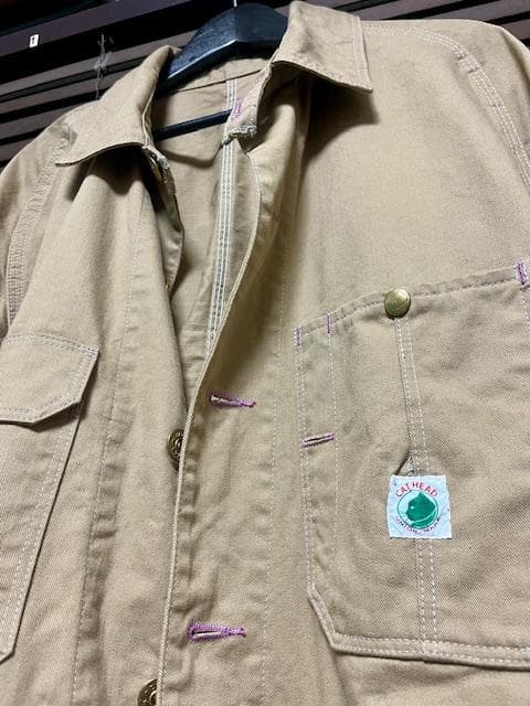 40★TCB jeans Cat Head Jacket Khaki Drill