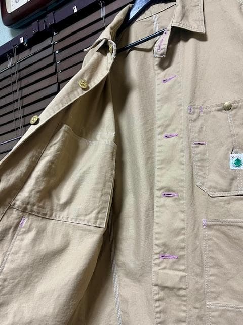 40★TCB jeans Cat Head Jacket Khaki Drill