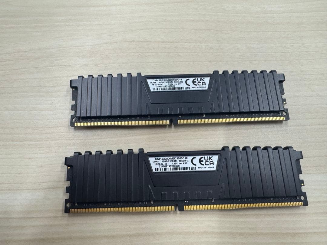 メモリCorsair DDR4 3600MHz 32GB (16GB×2)