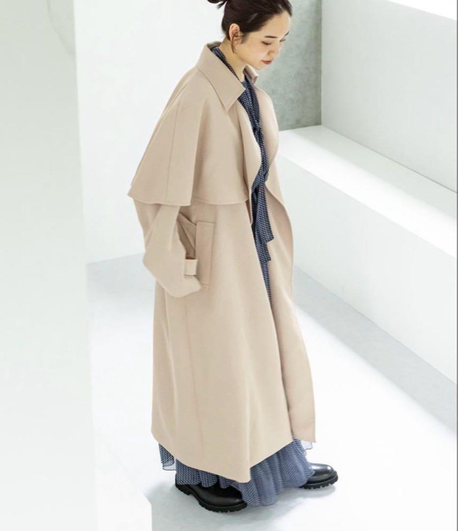 ♡新品未使用☆Noble♡ケープ2WAYドレスコート36 トレンチコート