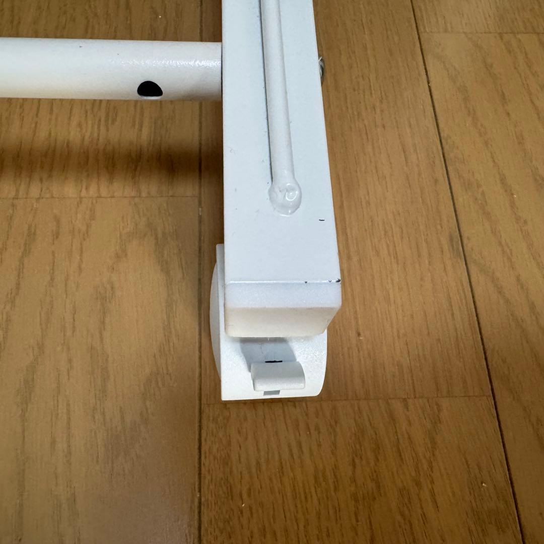 【美品】足立製作所 滑らない スラックスハンガー 20本掛け ホワイトA 日本製