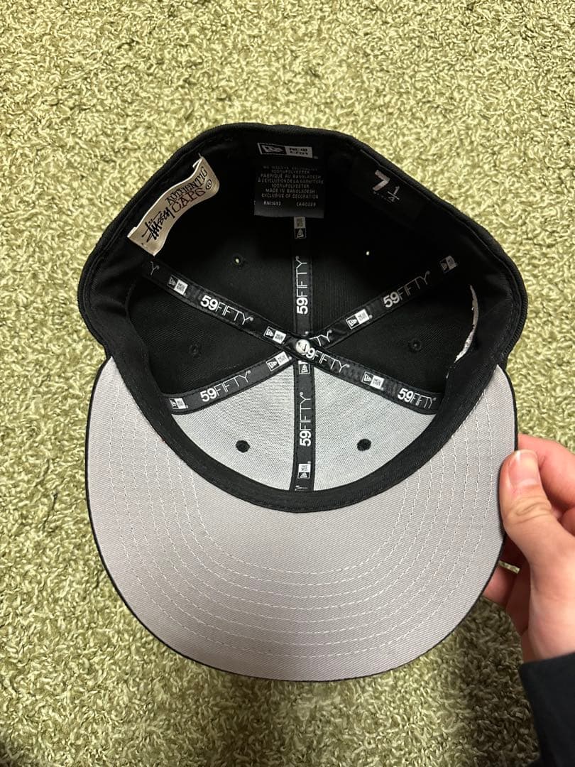 Stussy 59FIFTY キャップ 黒 7 1/4 値下げ可能