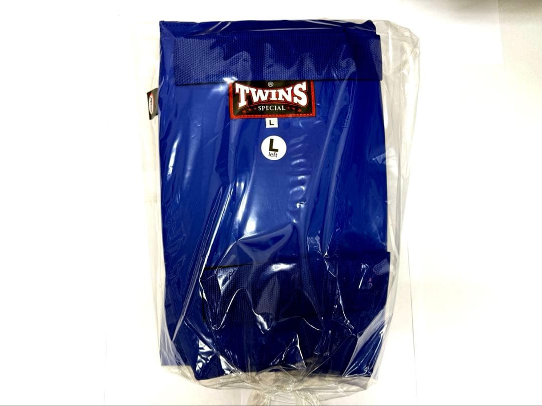 新品　最終　TWINS レガース　左右1組　青　Lサイズ　ツインズ　全国送料込