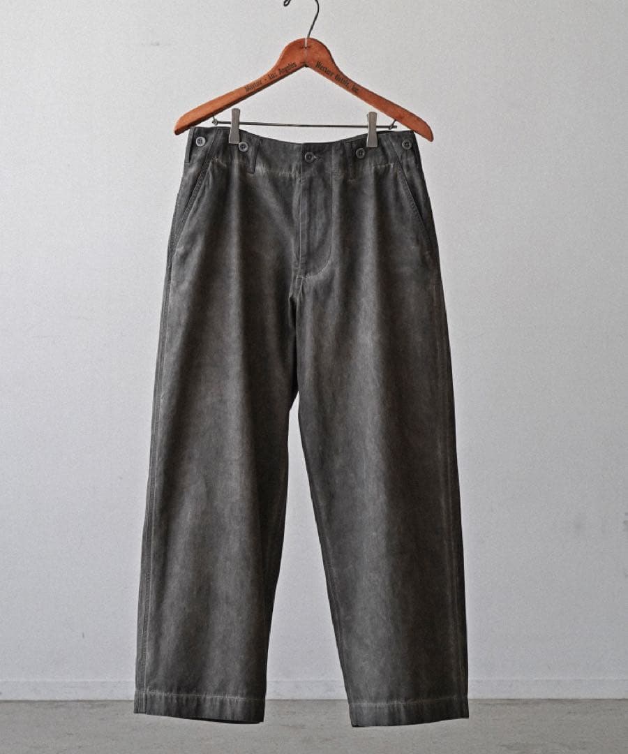 パンツ shiun FADED COTTON TROUSERS