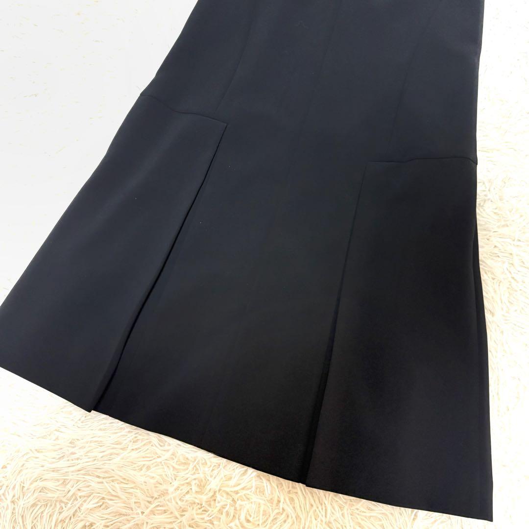 【未使用級】フォクシー　ワンピース　ストレッチ　タック　手洗い可　ブラック　38