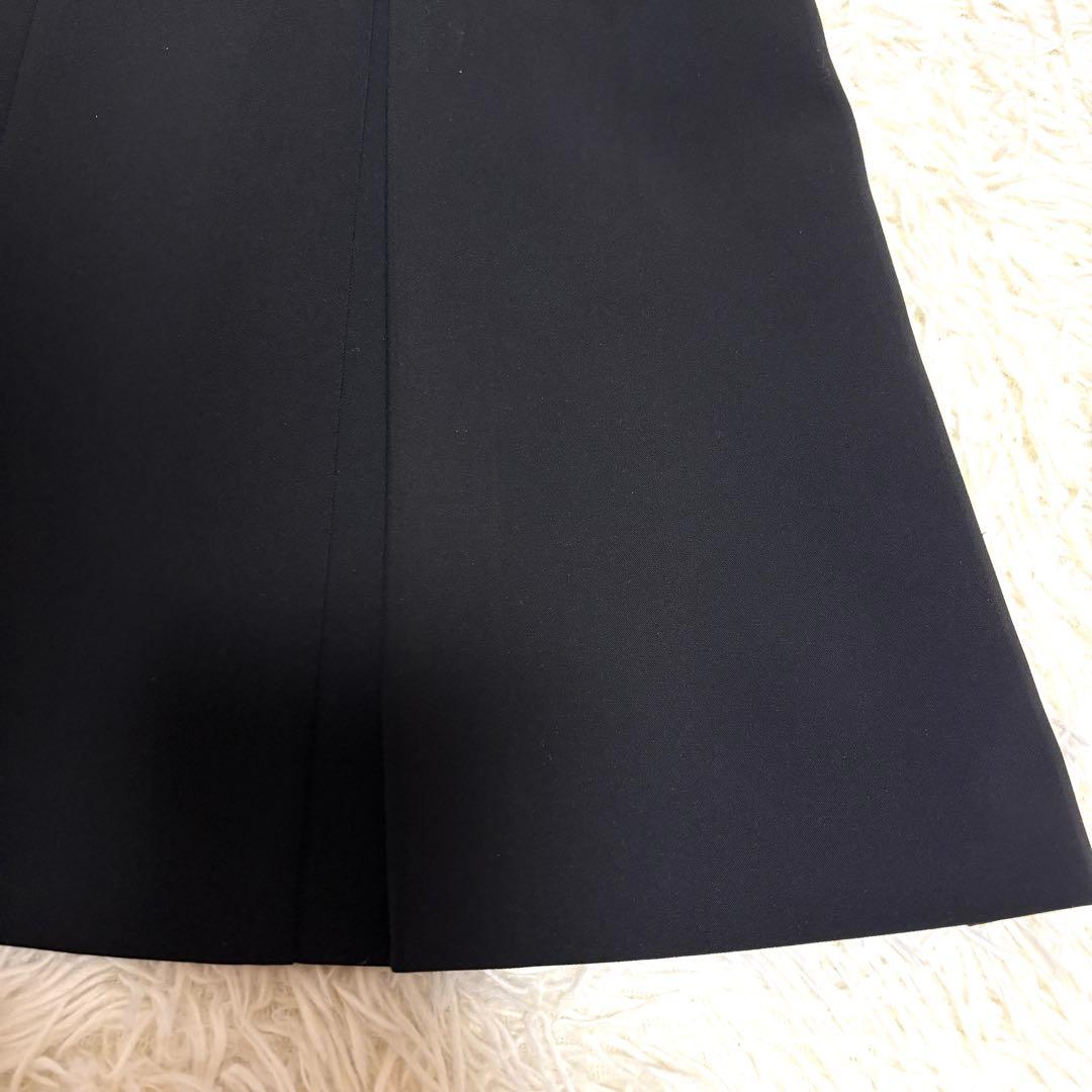 【未使用級】フォクシー　ワンピース　ストレッチ　タック　手洗い可　ブラック　38