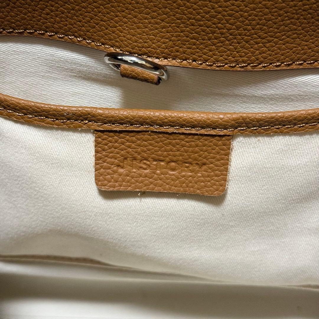 【JISTORY】ジストリー　SIDE BELT BOSTON BAG キャメル