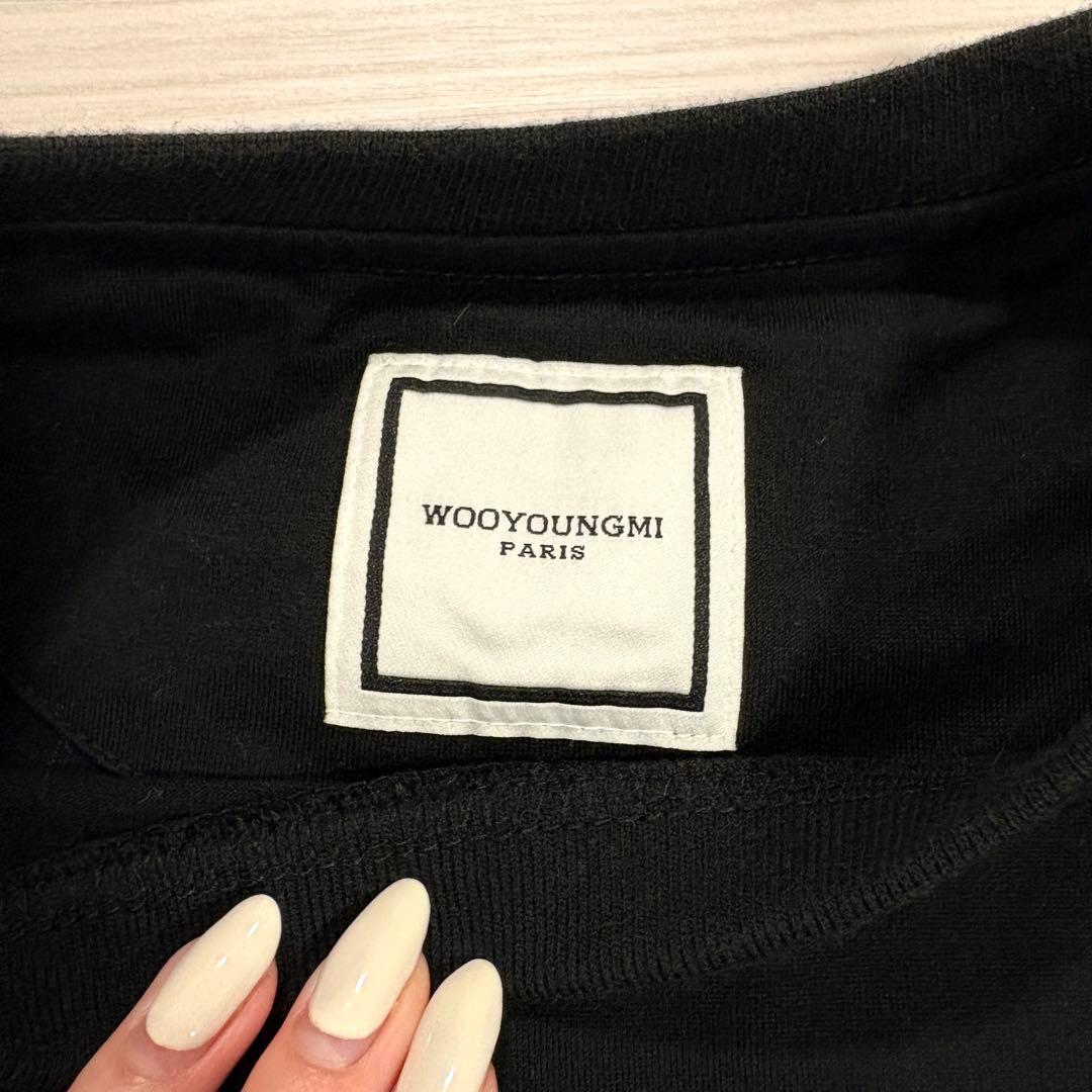 WOOYOUNGMI 花柄プリント Tシャツ ブラック