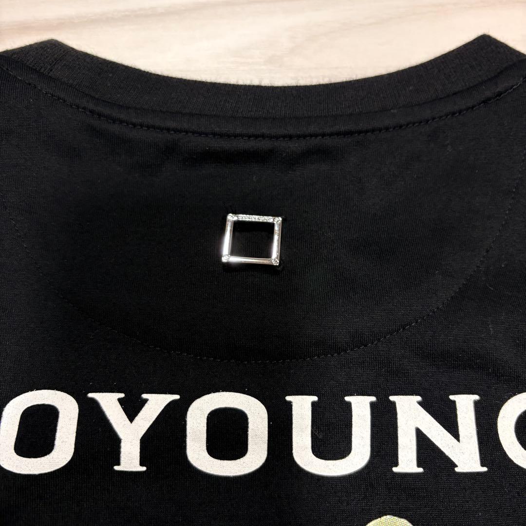 WOOYOUNGMI 花柄プリント Tシャツ ブラック