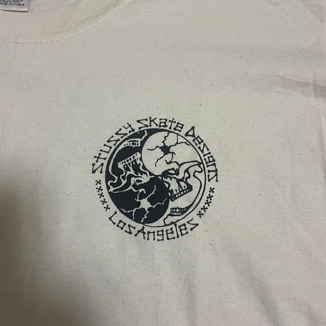 USA製 OLD Stussy Tシャツ XL ステューシー ナチュラル きなり