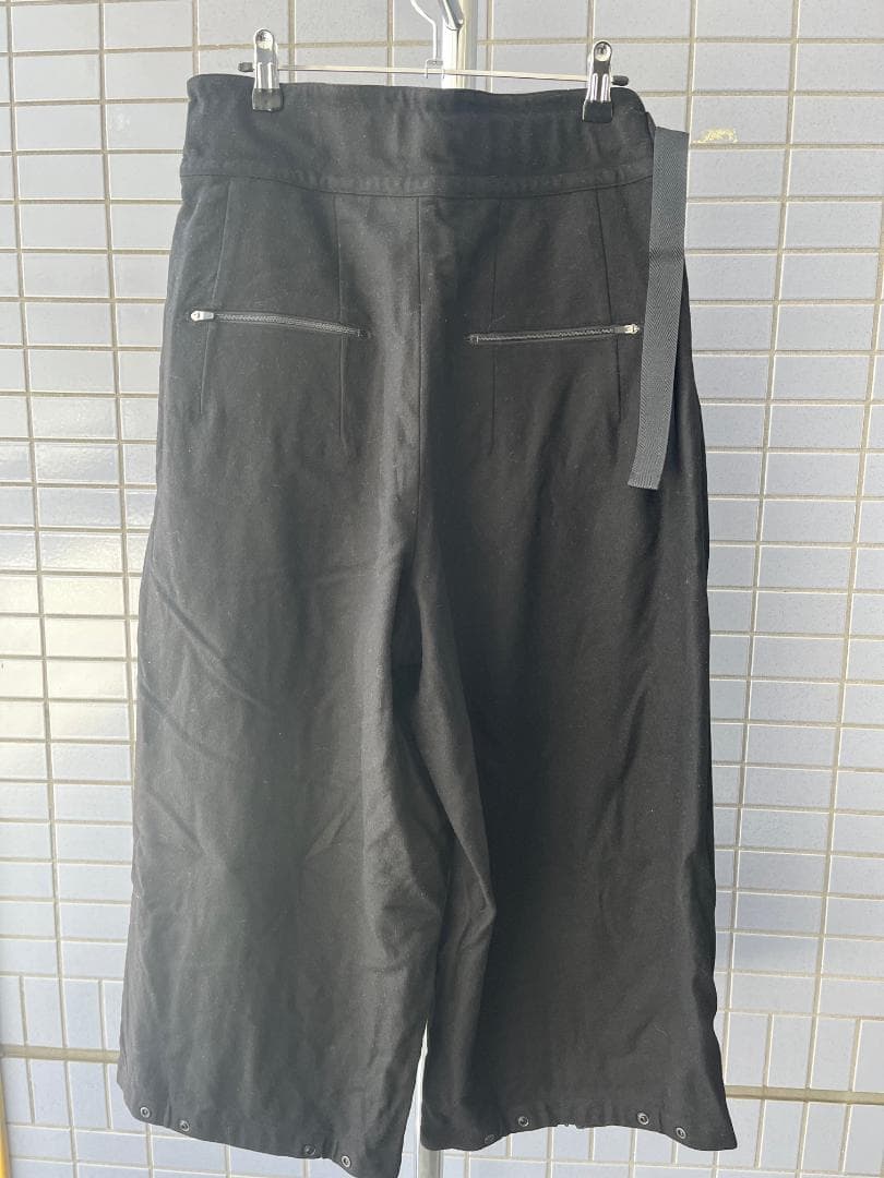 Y-3 WOOL FLANNEL CROPPED PANTS Sサイズ