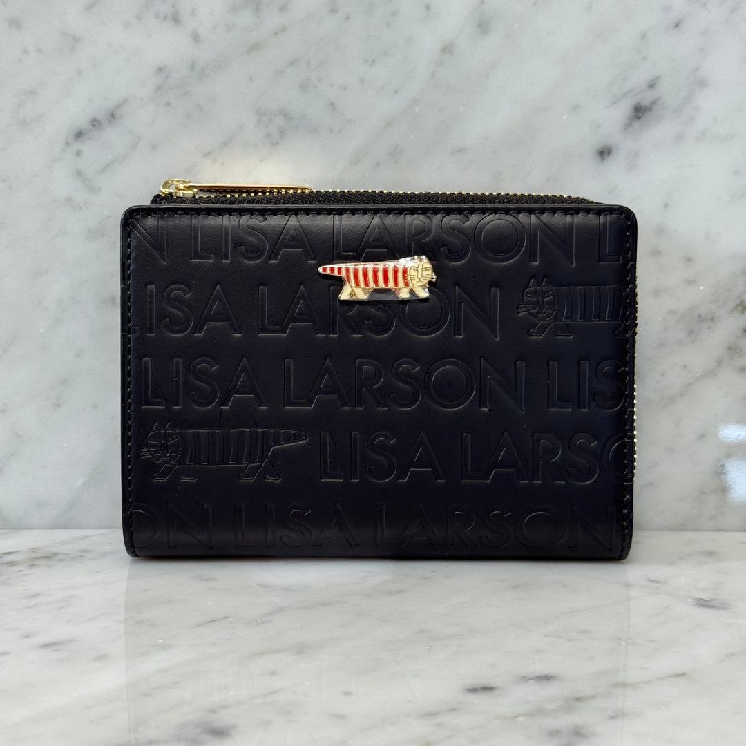 新品 未使用 リサ・ラーソン LISA LARSON 本革 二つ折り財布