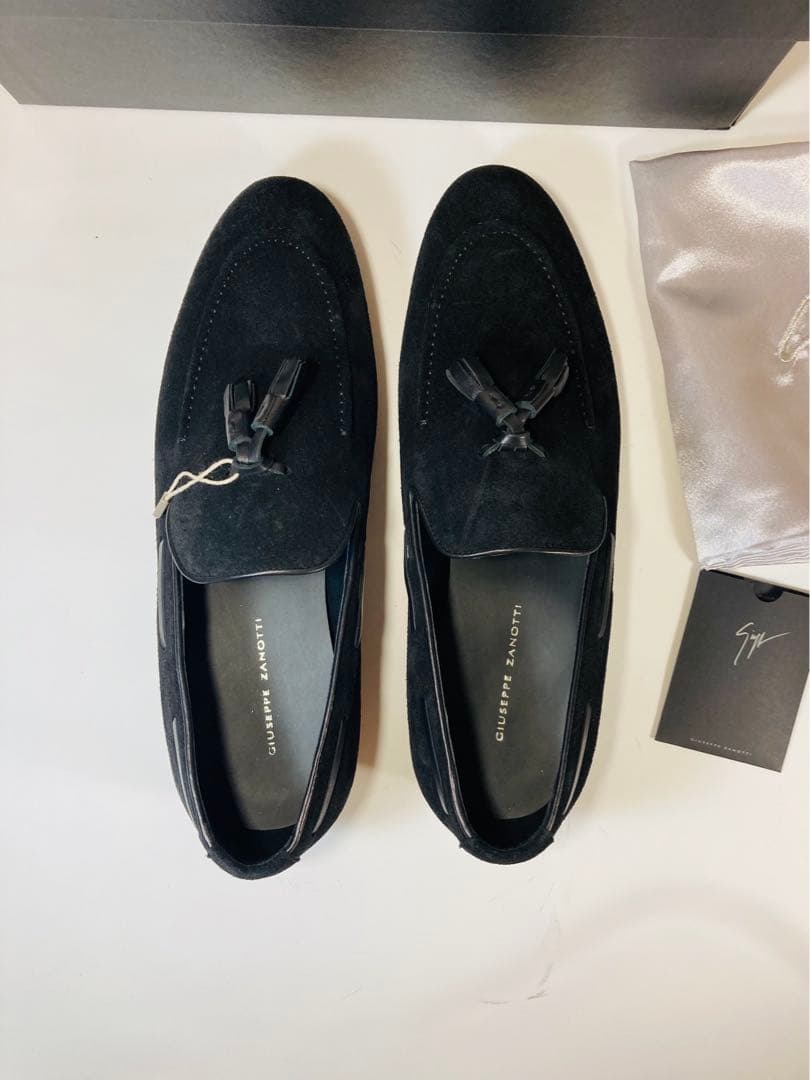 【新品】ジュゼッペ ザノッティzanotti 43 28.0cm スエード 黒