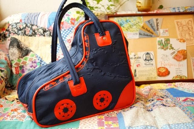 珍品 USA 1980's ローラースケートバッグ ヴィンテージ アメリカ 古着