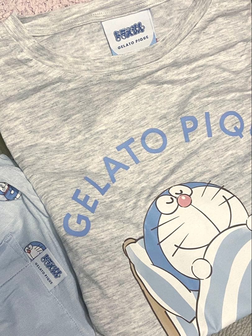 のん！ジェラートピケ♡ドラえもんルームウェア上下セット新品メンズグレー