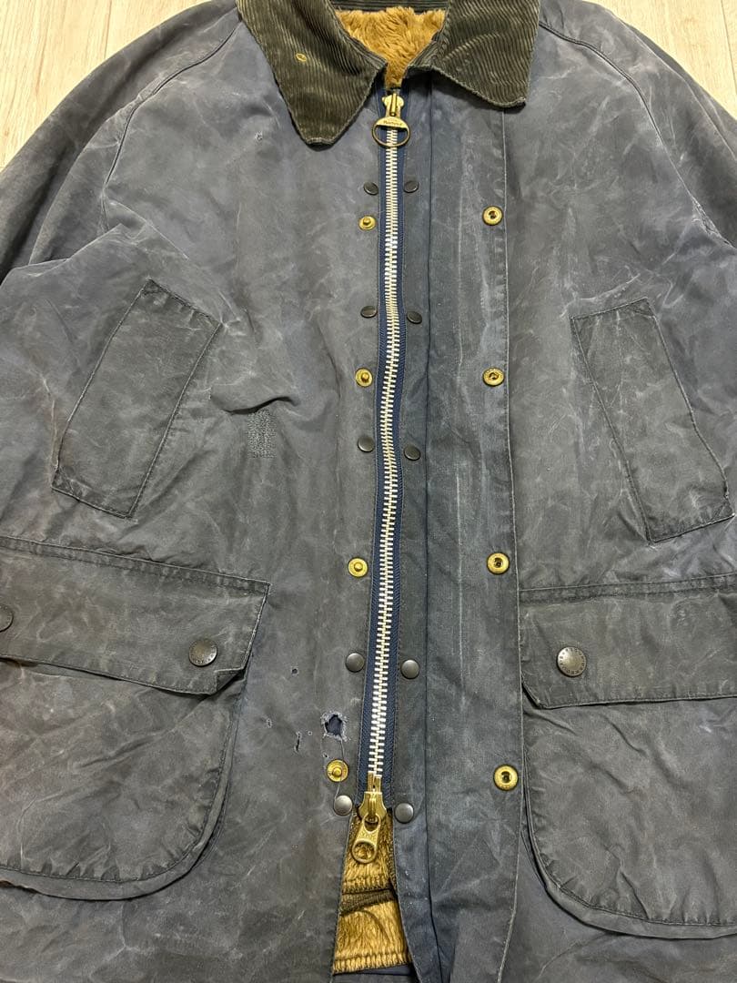 90's 3ワラント バブアービデイル ブラック ライナー付き　Barbour