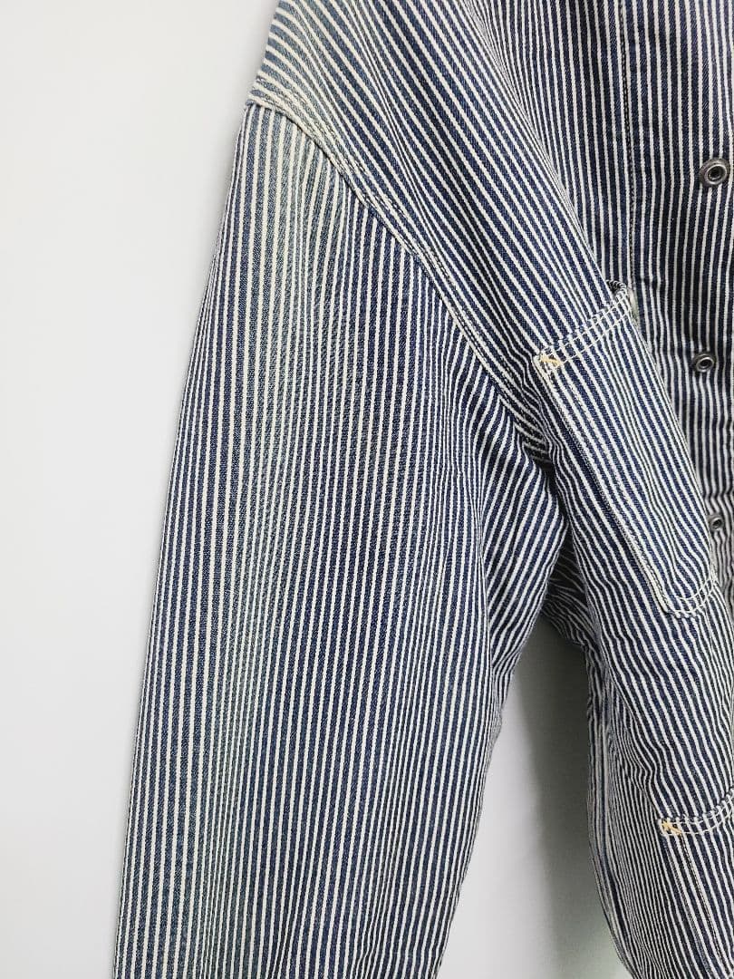 RADIALL ブランケット　カバーオール　ヒッコリー　L