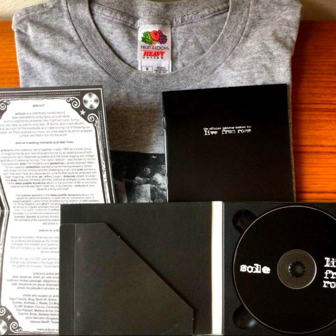 Sole / Live From Rome ヴィンテージTシャツ + CD