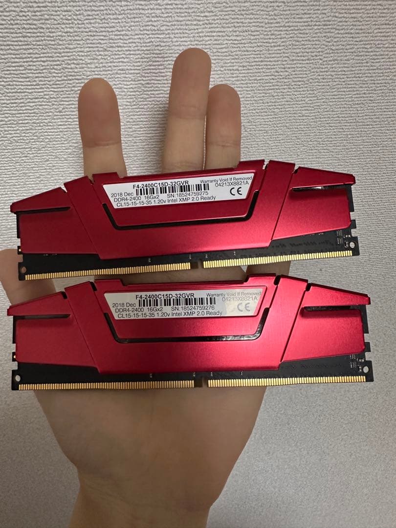 メモリー GSKILL RIPJAWS DDR4 2400 16GBx2=32GB