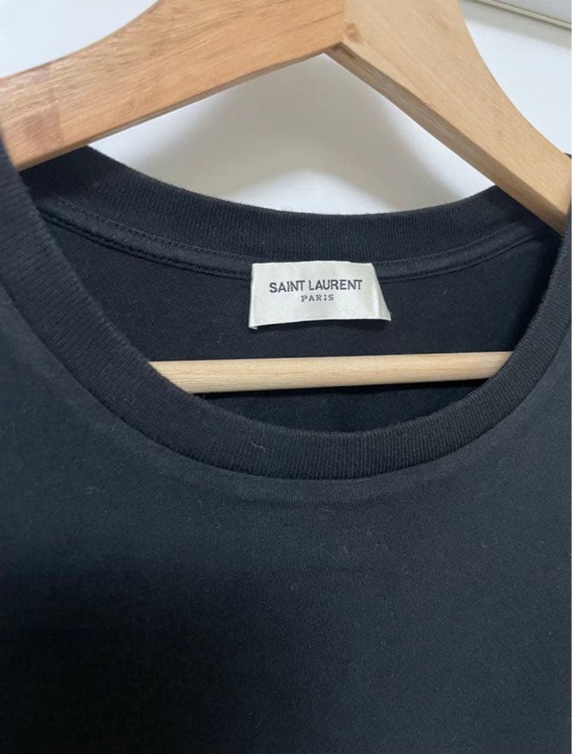 t*様 【難あり】SAINT LAURENT ブラック Tシャツ　メンズ　ユニセ