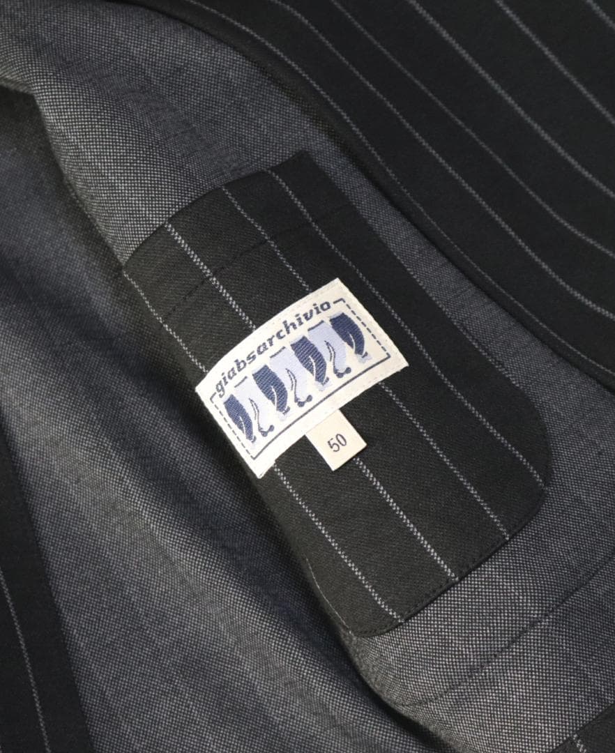 新品【ジャブス アルキヴィオ】MASACCIOのセットアップ スーツ 黒 50