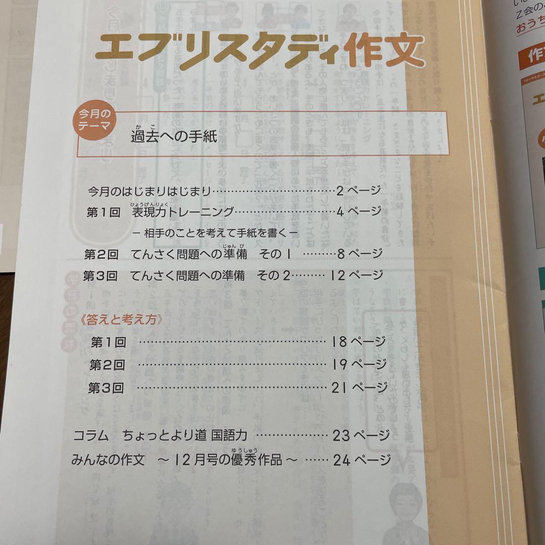 【特価】エブリスタディ公立中高一貫校適性検査　作文　3月から9月