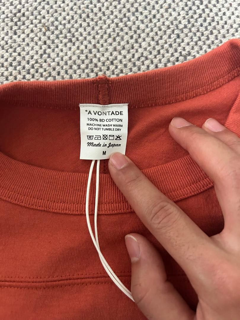 A Vontade オレンジ Tシャツ M 16