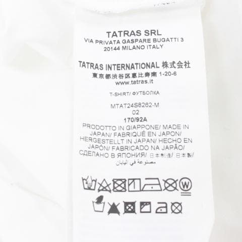 ◇美品 TATRAS パッチワークロゴ クルーネック TATO 2024SS