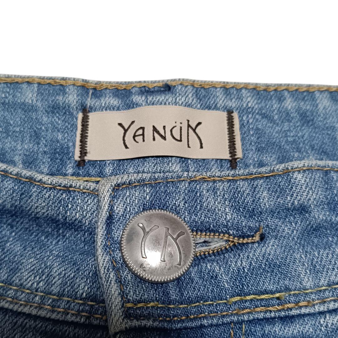 YANUK ヤヌーク リリス イエナ別注 ライトブルー カットオフデニム 25