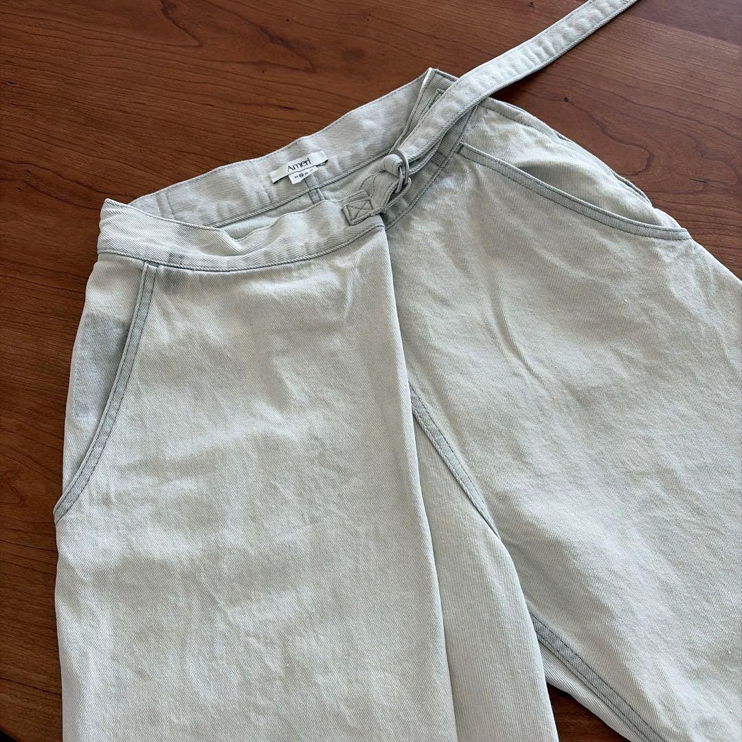 アメリヴィンテージ WRAP DENIM WIDE PANTS ホワイト 24