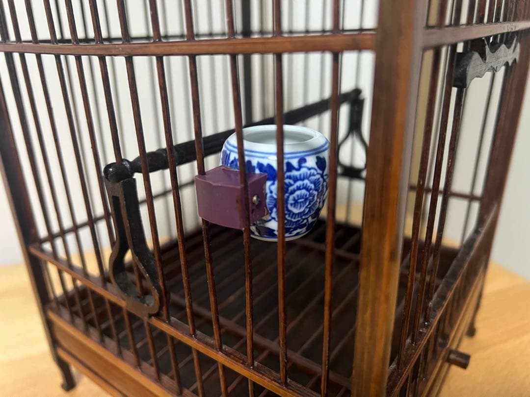 アンティーク 木製 鳥籠 鳥かご レトロ 吊り下げ式