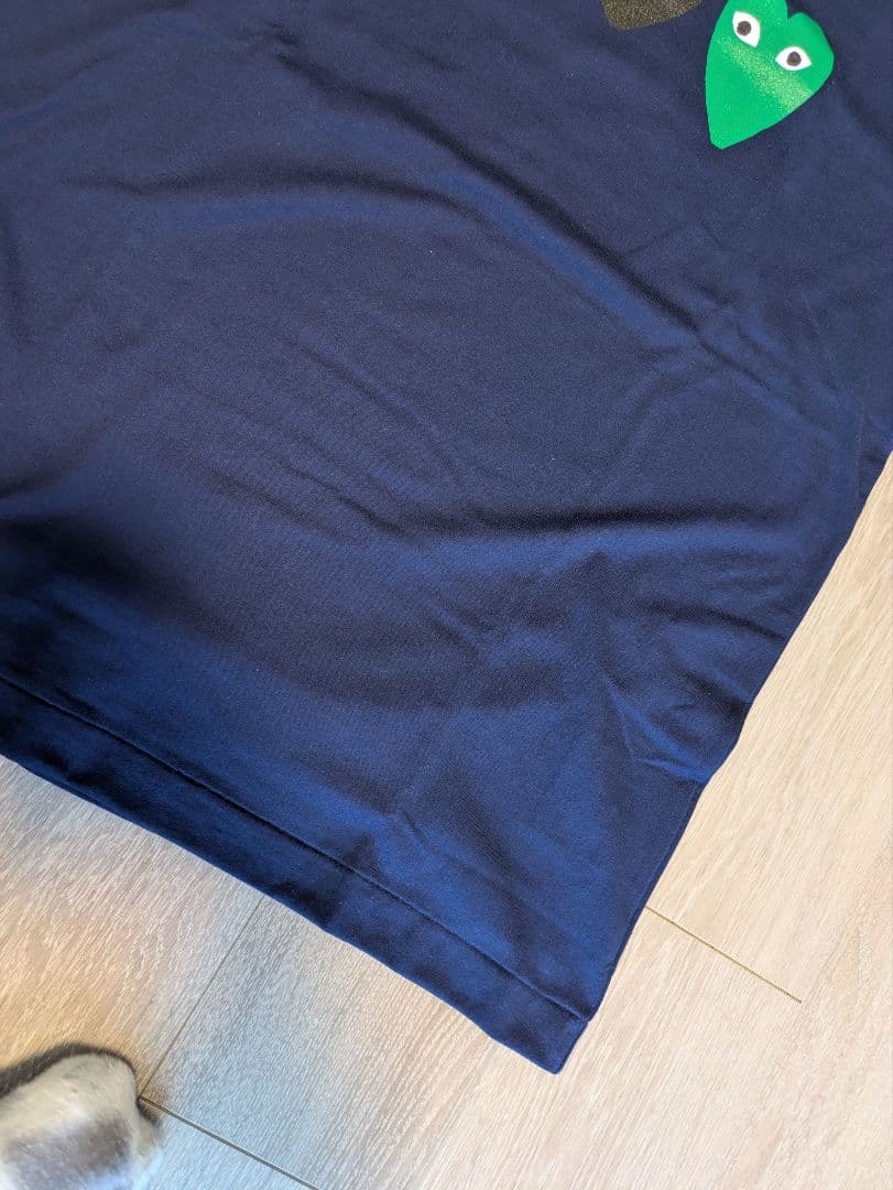 PLAY コムデギャルソン　ハート Tシャツ ネイビー