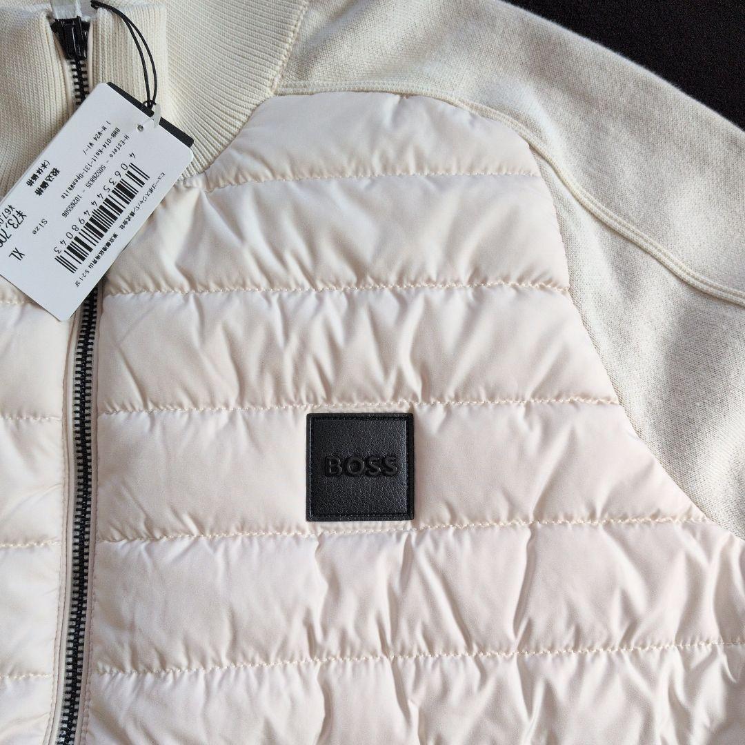 BOSS アイボリー キルティング ジャケット XL