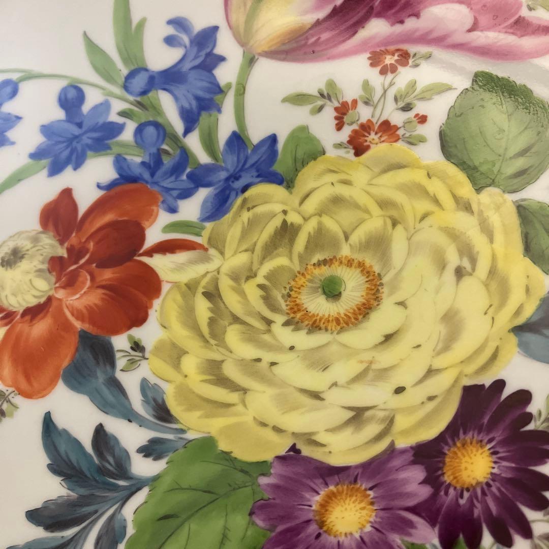 Meissen マイセン /※ 1級品 フラワーブーケ　飾り皿 直径31cm