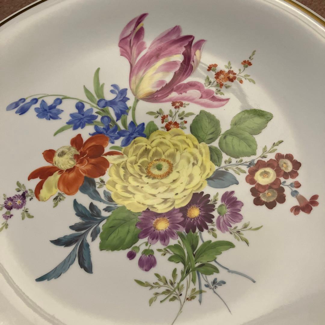 Meissen マイセン /※ 1級品 フラワーブーケ　飾り皿 直径31cm
