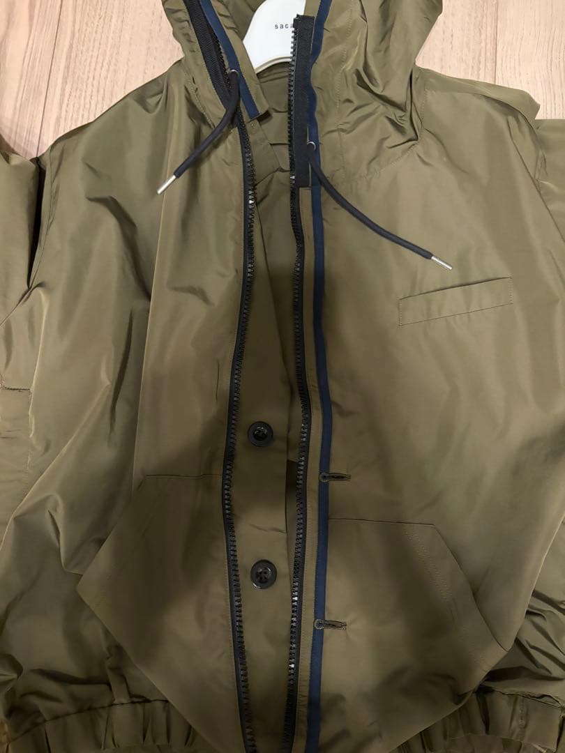 【hiroさま専用】sacai ナイロンフーデッドジップアップジャケット