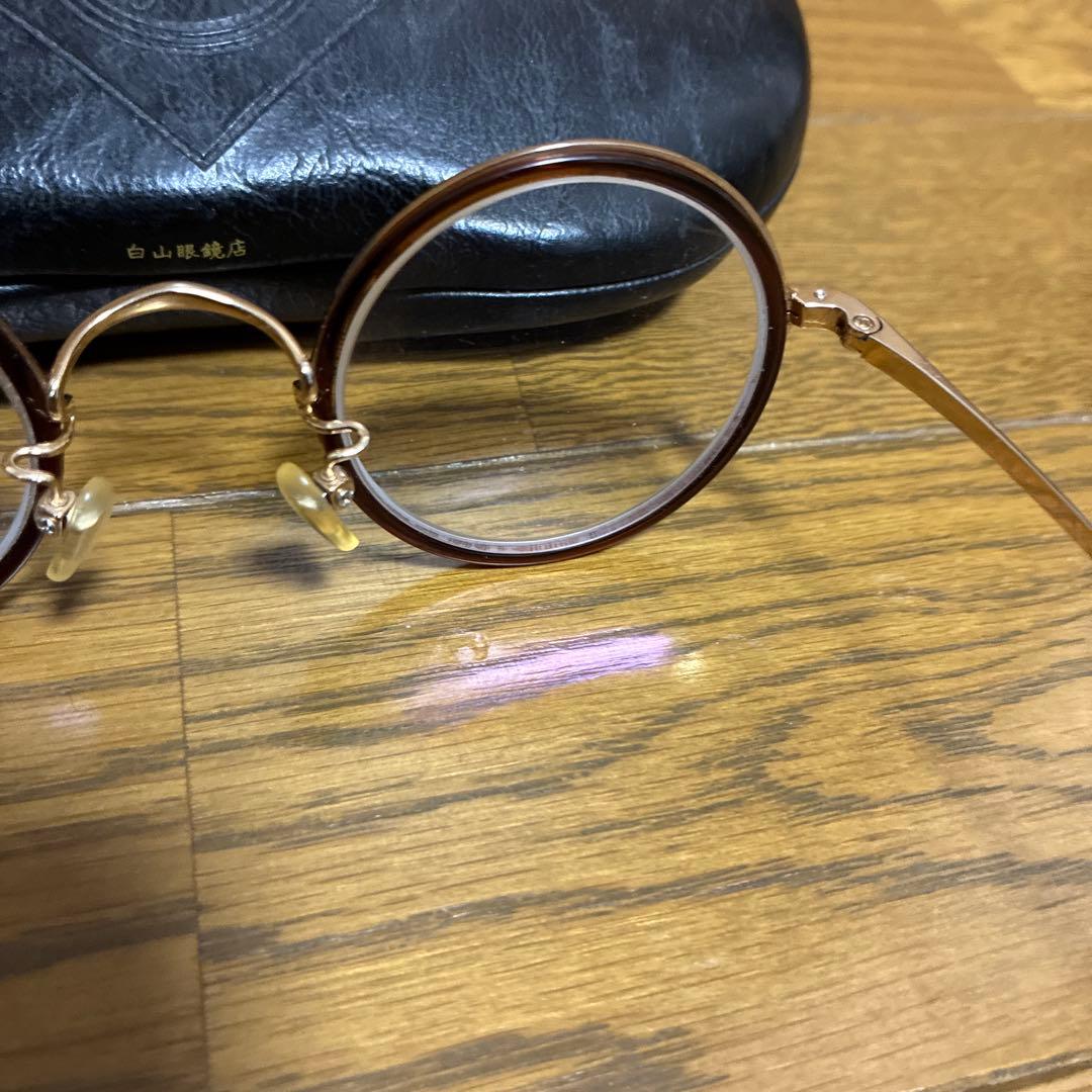 t*i様 白山眼鏡 THE STYLIST JAPANサングラス 茶金緑 多少使