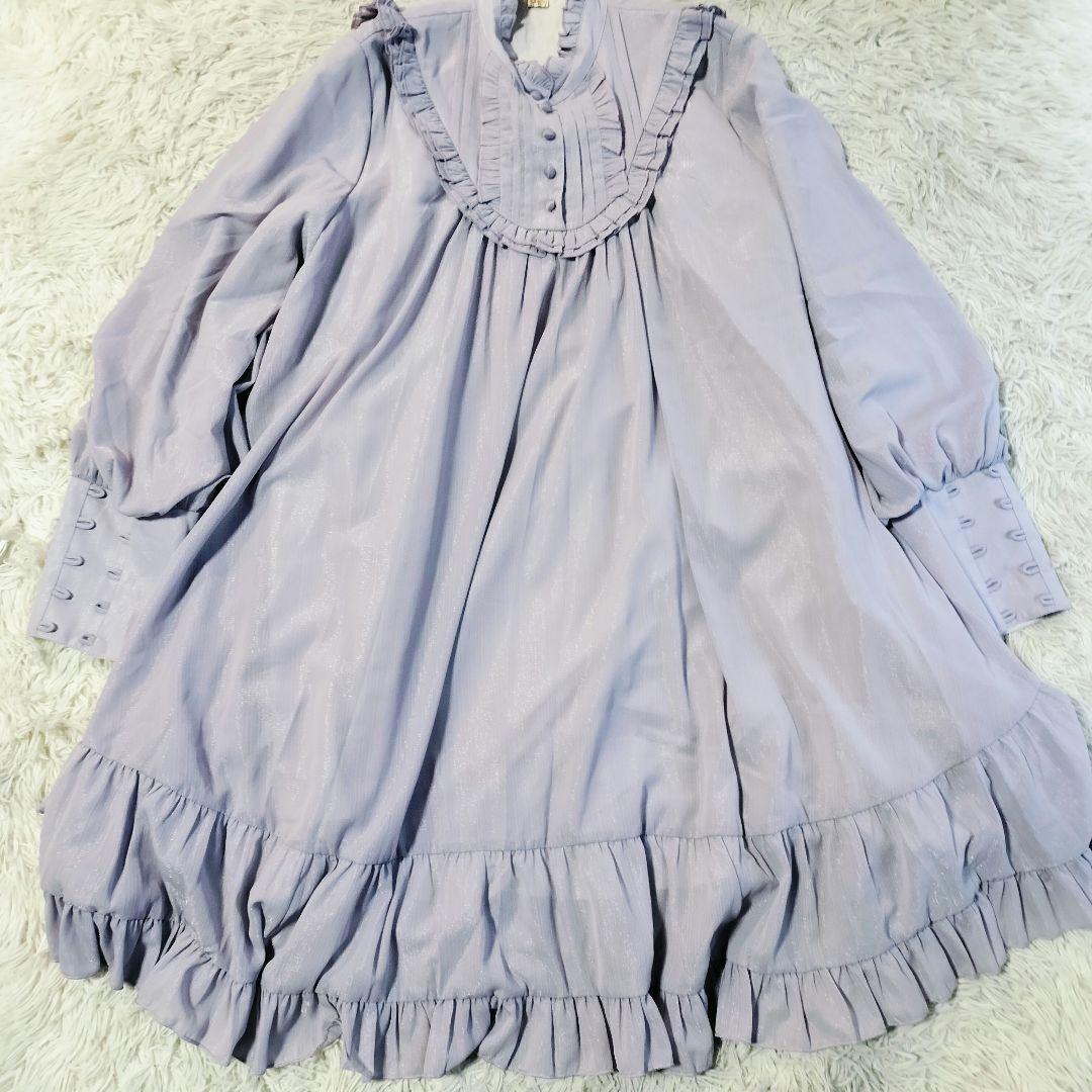 Little Dipper クラシカルロリータワンピース グレーパープル XXL