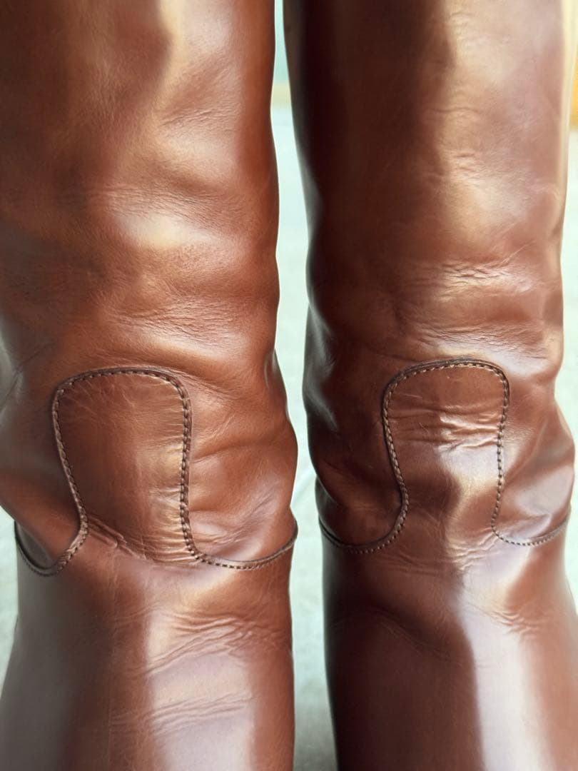 SARTORE サルトル ロングブーツ レザー ジョッキー バックベルト