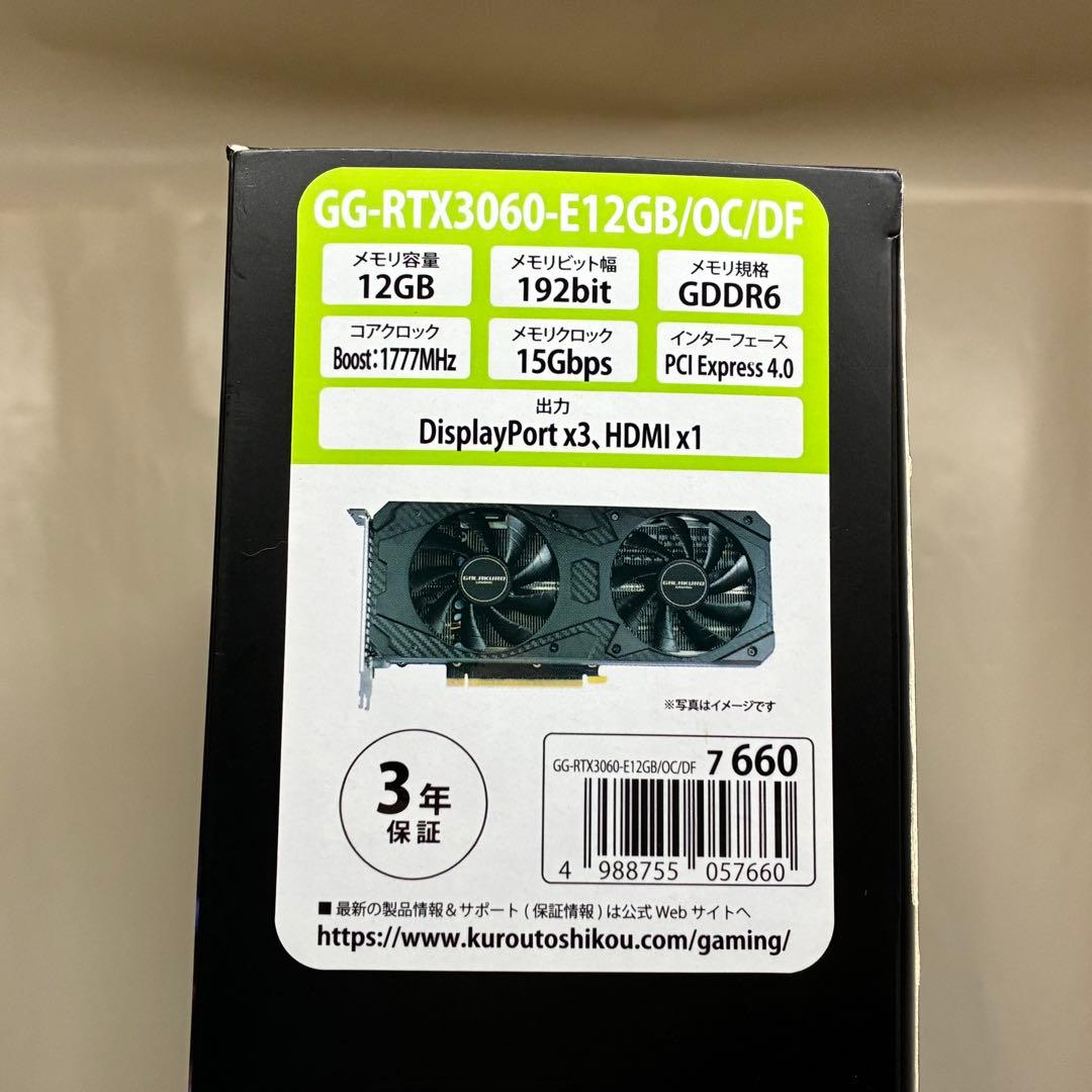 ぽ*ん様 GeForce RTX 3060 グラフィックボード GDDR6 12