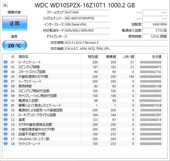 ✨4個セット✨HDD 1000GB✨大容量1TB✨2.5インチ✨03-04